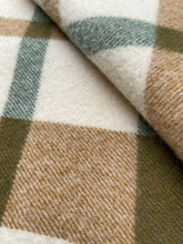 Load image into Gallery viewer, Earthy Olives &amp; Browns KNEE/COT New Zealand Wool Blanket
