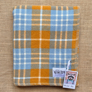 Fresh Seaside Colours KNEE/OFFICE/Cot Blanket New Zealand Wool