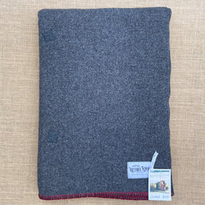 Grey Army Blanket SINGLE New Zealand Wool Blanket