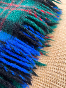 Lightweight Blue and Green KNEE/THROW New Zealand Wool