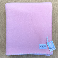 Soft Pink SINGLE New Zealand Wool Blanket