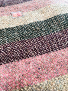 Lightweight Striped DOUBLE New Zealand Wool Blanket