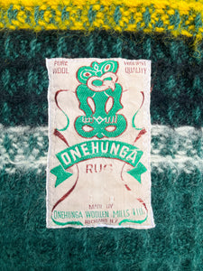 Collectible Onehunga WAFFLE WEAVE RUG New Zealand wool
