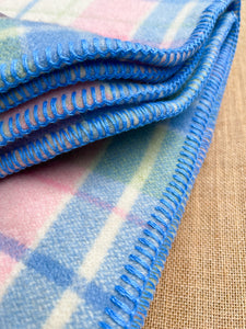 Heavyweight Pastel SINGLE Pure New Zealand Wool Blanket