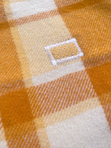 Bright Retro Classic SMALL SINGLE New Zealand Wool Blanket