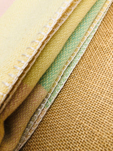 Lightweight pastel Wool BABY WRAP/Blanket - Fresh Retro Love NZ Wool Blankets