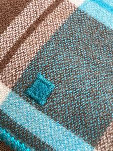 Turquoise Favourite DOUBLE New Zealand Wool Blanket