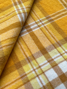 Gold Retro Lightweight QUEEN/KING NZ Wool *Bargain Blanket*