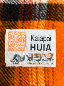 Collectible Kaiapoi Huia TRAVEL RUG Pure New Zealand Wool Blanket.
