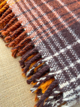 Load image into Gallery viewer, Rich Autumn Tones in XL TRAVEL RUG - New Zealand Wool Blanket
