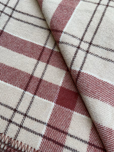 Farmhouse Brown SINGLE Pure New Zealand Wool Blanket.