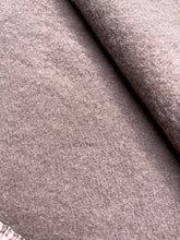 Load image into Gallery viewer, Soft Taupe SINGLE Pure Wool Blanket with Satin Trim
