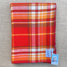 Load image into Gallery viewer, Intense Fire Colours! So soft SINGLE Pure NZ Wool Blanket
