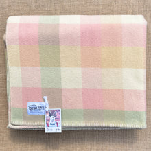 Load image into Gallery viewer, Vintage Pastel Lightweight DOUBLE New Zealand Wool Blanket
