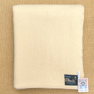 Soft Cream Onehunga Woollen Mills SINGLE Pure Wool Blanket