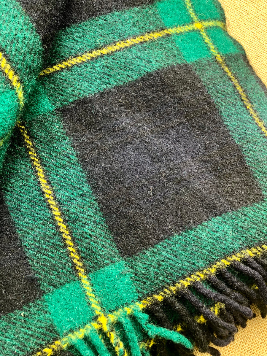 Vintage GORDON Clan Tartan TRAVEL RUG New Zealand Wool by Roslyn ...