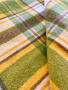 Thick Olives SINGLE/THROW  Pure NZ Wool Blanket